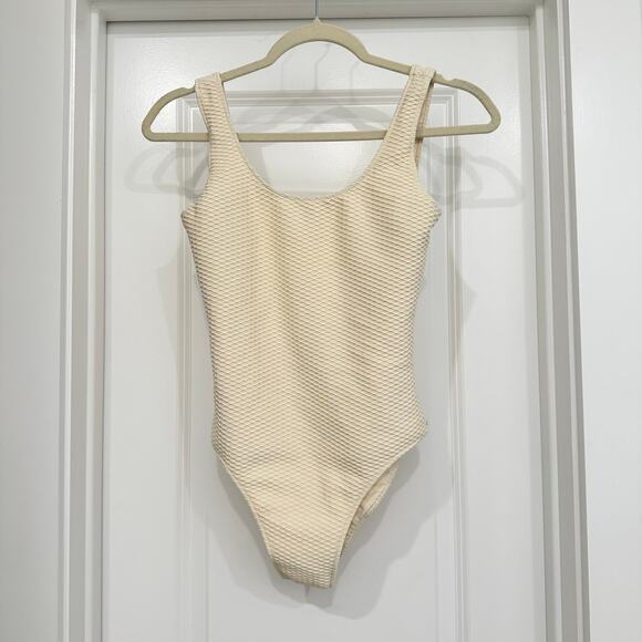 NWT Anine Bing Jace One‎ Piece Swimsuit in Champagne Cream - Picture 4 of 9